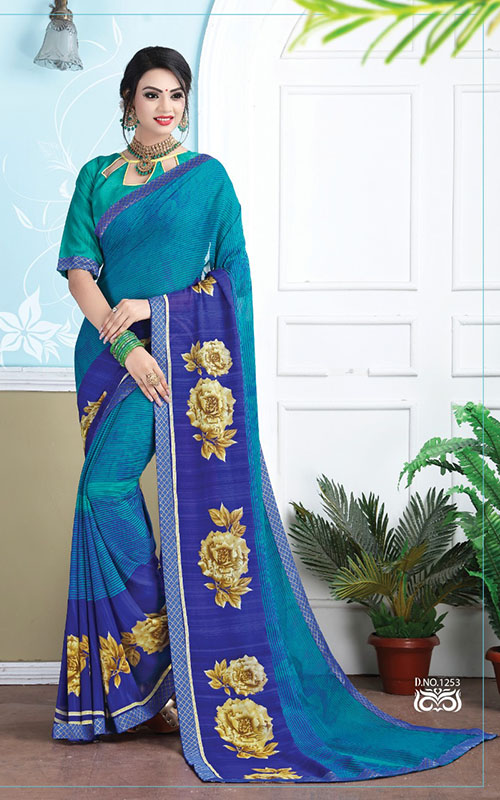 Fancy Designer Printed Saree