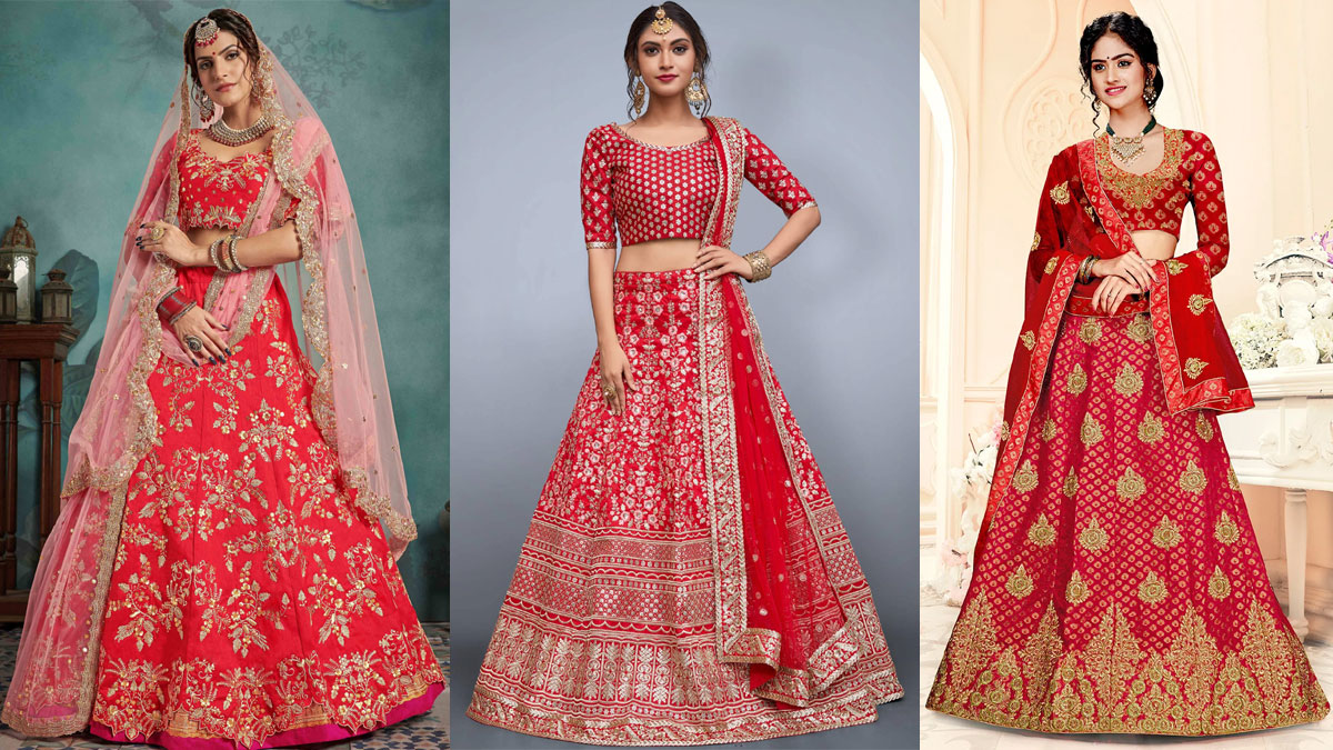 Red Lehengas