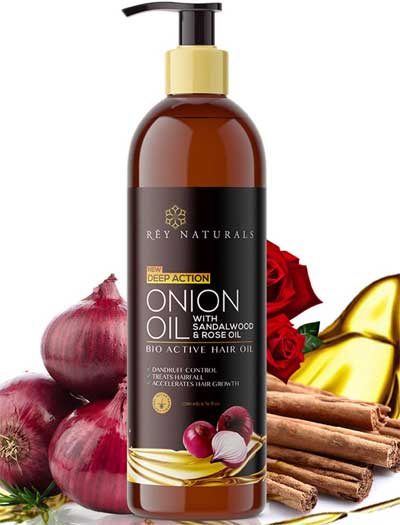  Rey Naturals Onion Hair Oil
