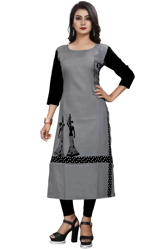 Black & Grey Kurti 