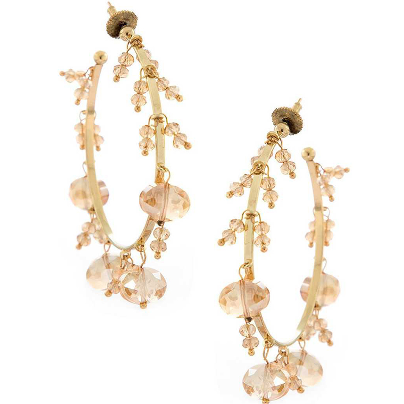 Gold Toned Hoop Earring 