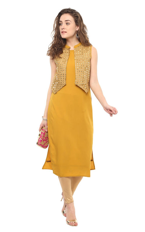 Long Kurti with Mini Jacket