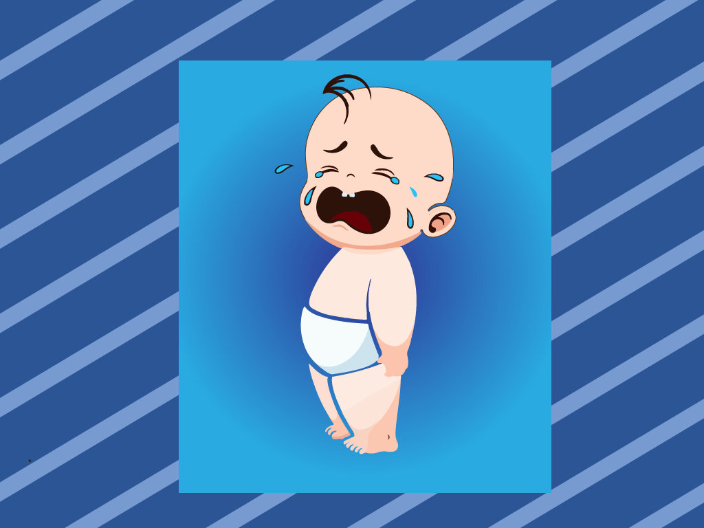 A baby crying 