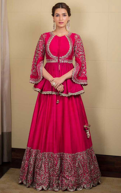 Bollywood Style Pink Color Lehenga