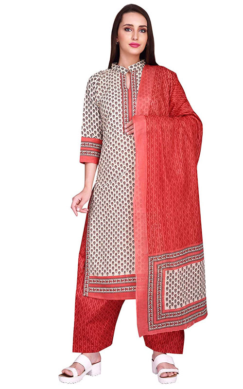 Cotton Printed Suit