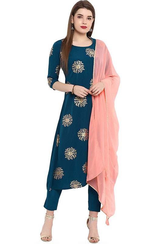 Kurta With Pant And Dupatta