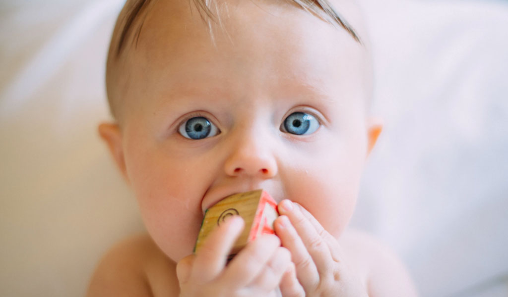 baby with toy
