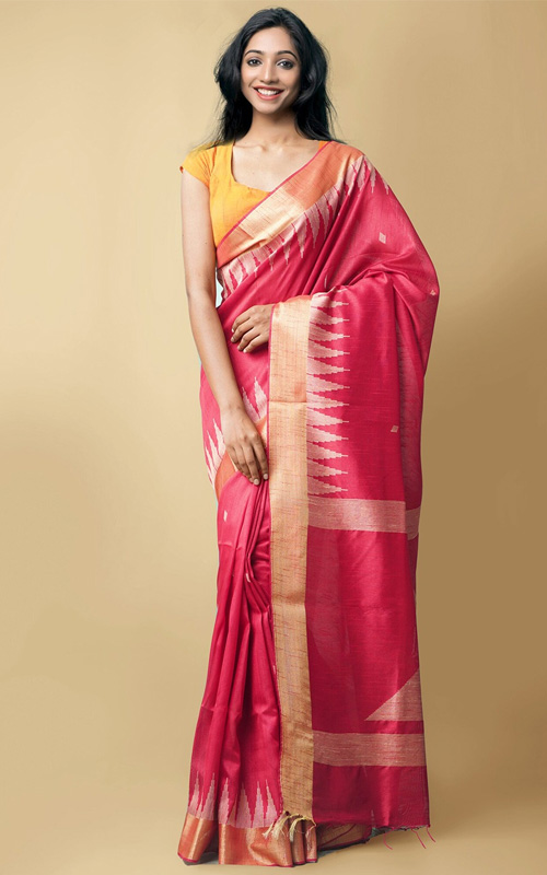Pink-Mysore-Silk-Saree