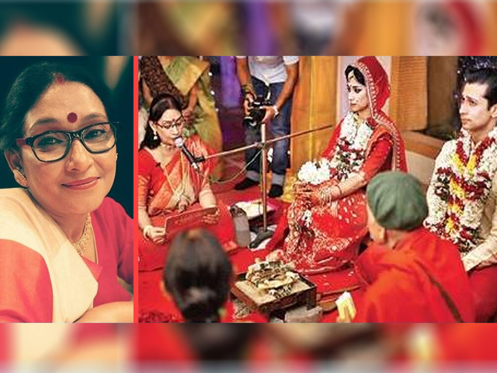 First Indian Priest Nandini Bhowmik, Bengali wedding