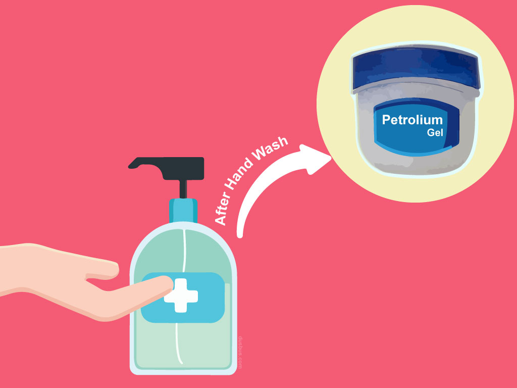 Use Petroleum Gel After Using Hand Sanitizer