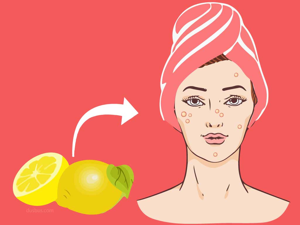 lemon treated as a remedy to treat face warts