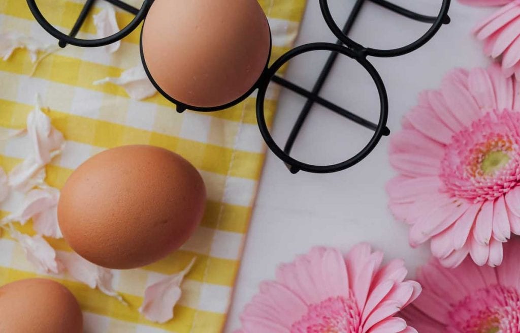 Pink Flowers and Pink Eggs (Pink Moon)