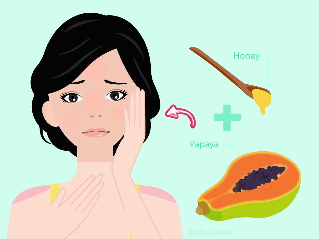 Papaya Paste And Honey For Anti-Tanning Skincare