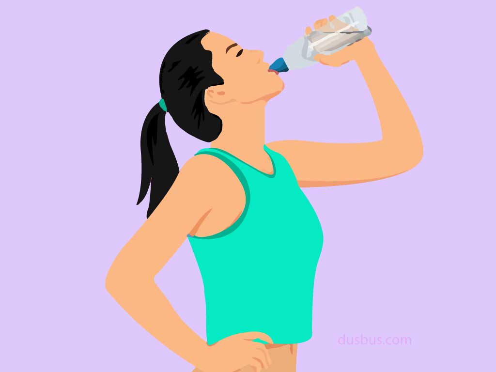 Girl Drinking Water