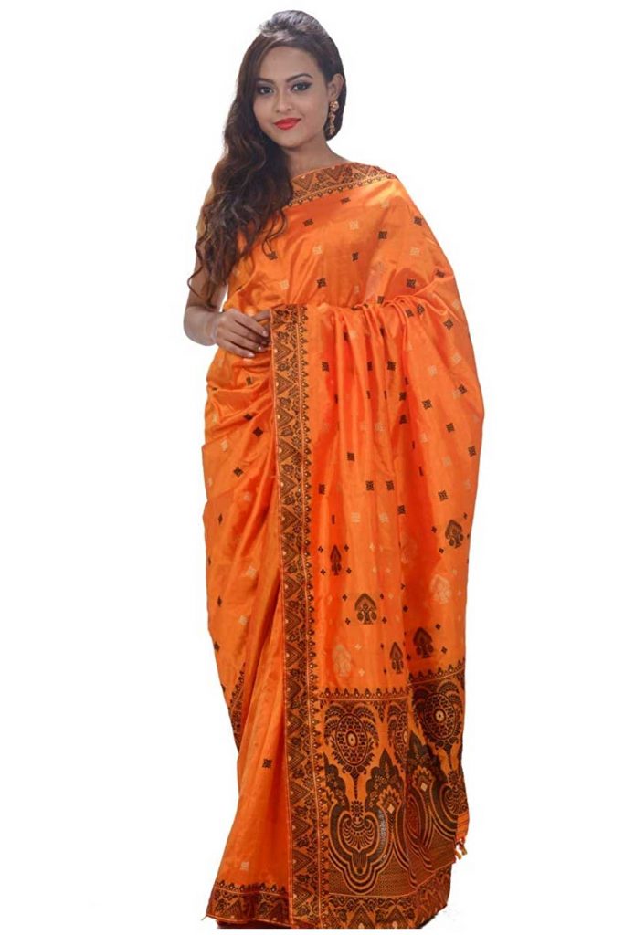 प्योर आसाम सिल्क साड़ी