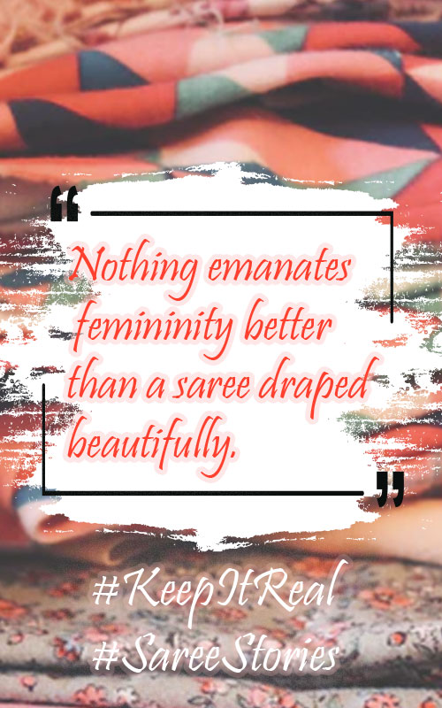 Nothing emanates femininity better than a saree draped beautifully