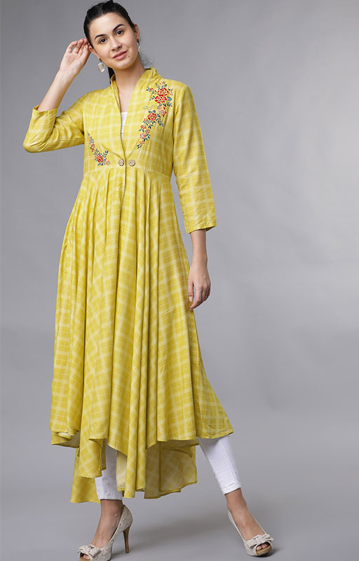 Asymmetrical-Anarkali-kurti