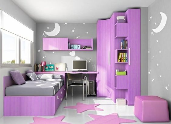 Bachhader decorative room purple with star