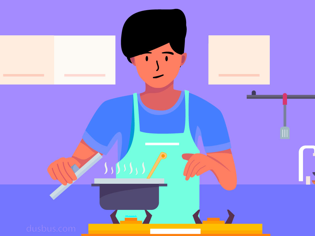 Boy Cooking