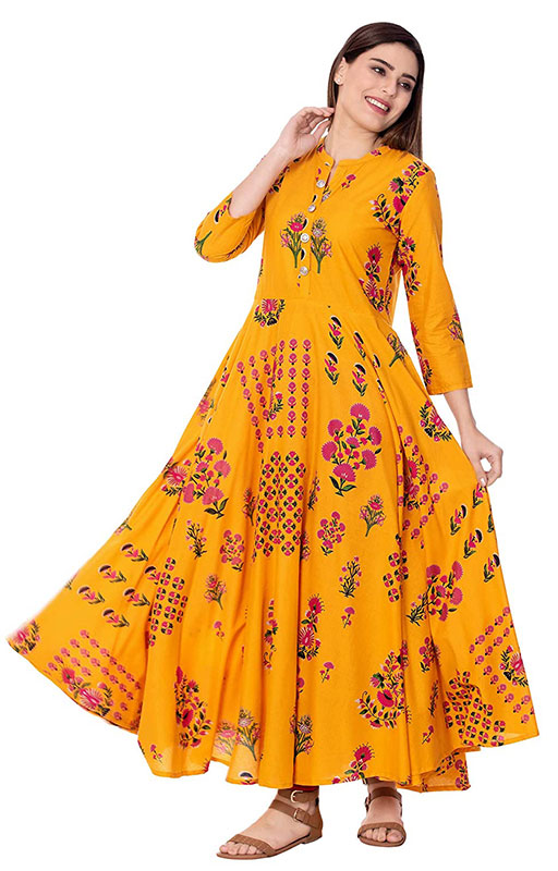 Cotton-Printed-Anarkali-Kurti