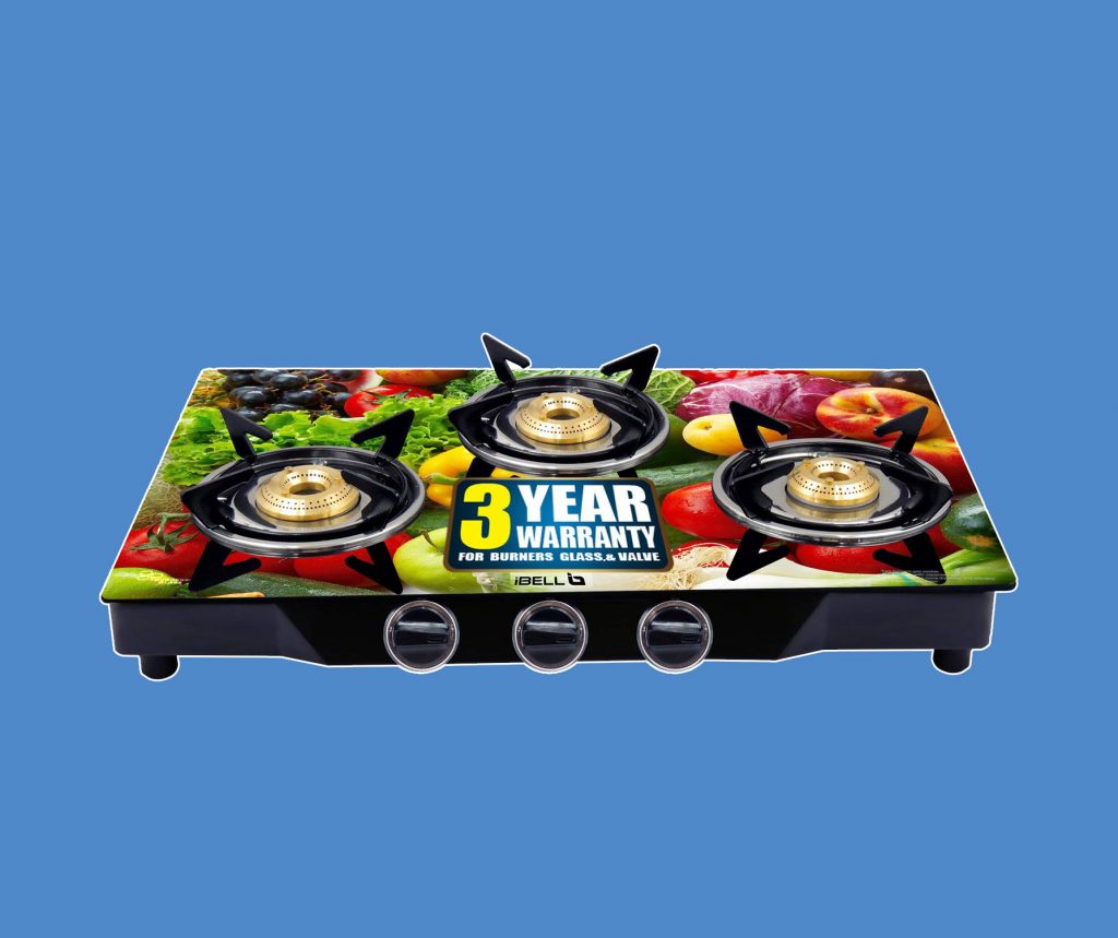 Ibell Hold The World Digitally Venuz03v Stainless Steel Premium 3 Burners Gas Stove