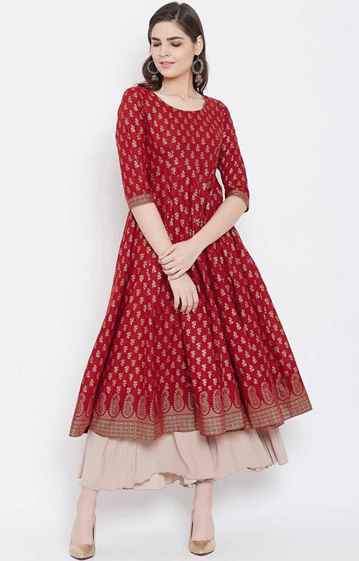 Printed-Anarkali-Kurta