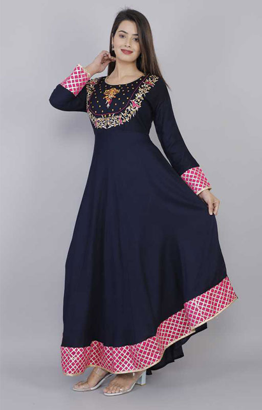 Women-Embroidered-Anarkali-Kurta-