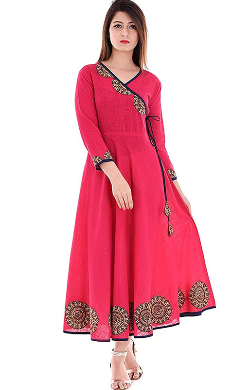 Angrakha Style Anarkali Kurta