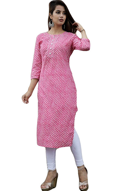 Cotton Leheriya Kurti 