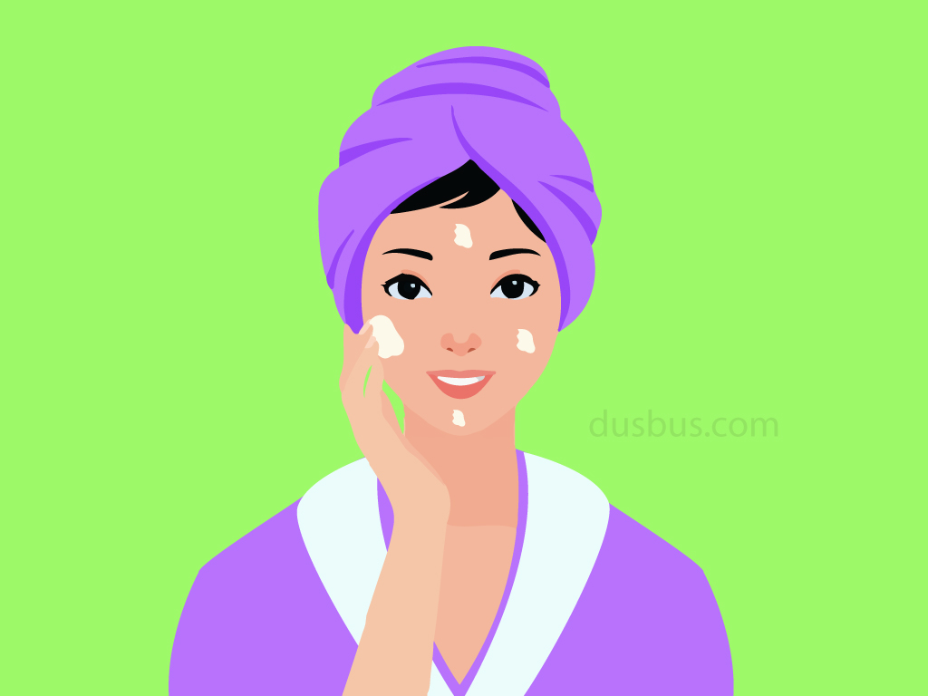 ময়েশ্চাইজার ব্যবহার