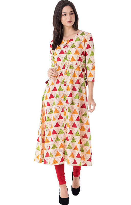 Gulmohar Jaipur A-Line Kurta 