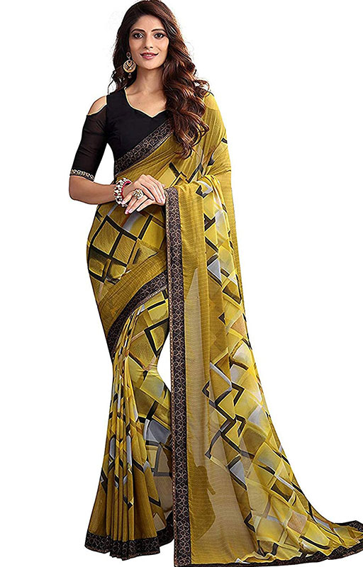 Multi Color Saree With Blouse