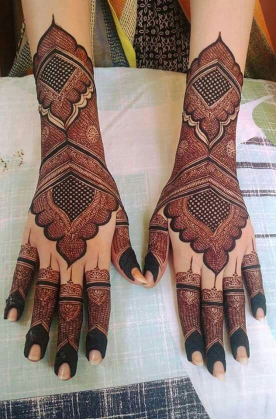 Mehndi Design for Hand (Backside)