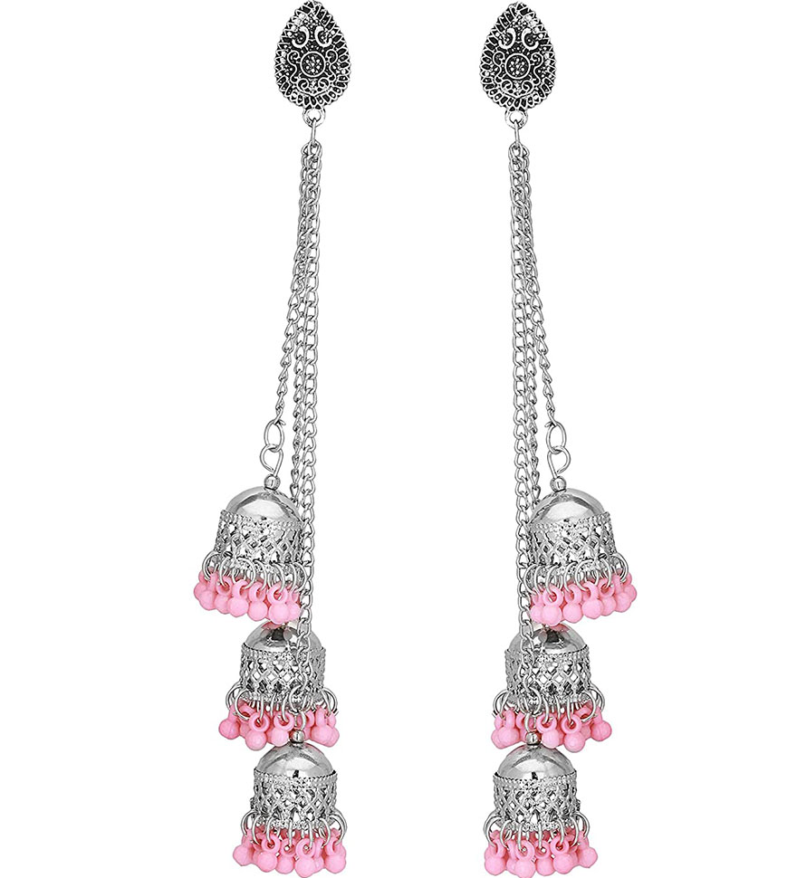 Kashmiri Style Long Earrings