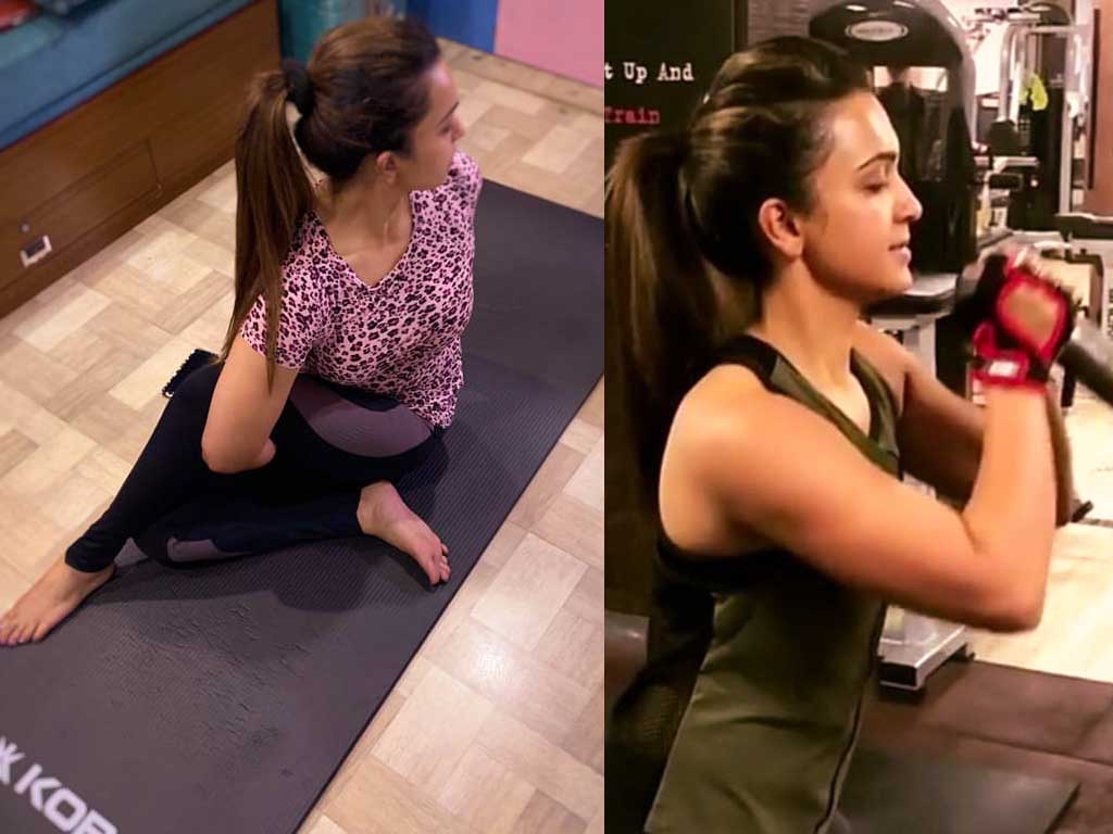 এক্সারসাইজ করার সময়ে কৌশানী মুখার্জীর