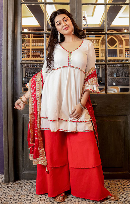 Lavanya Kurti Sharara And Dupatta Set 