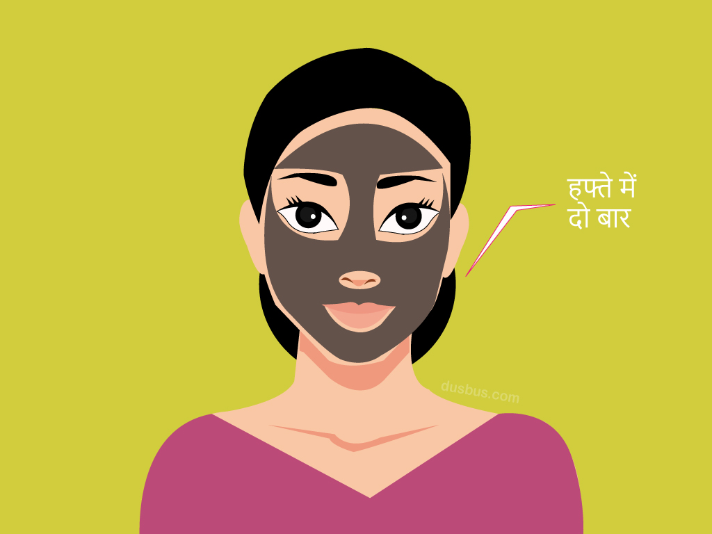 फेसमास्क हफ्ते में दो बार