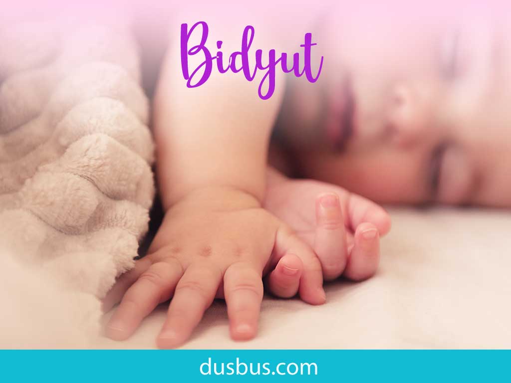 baby boy name: bidyut