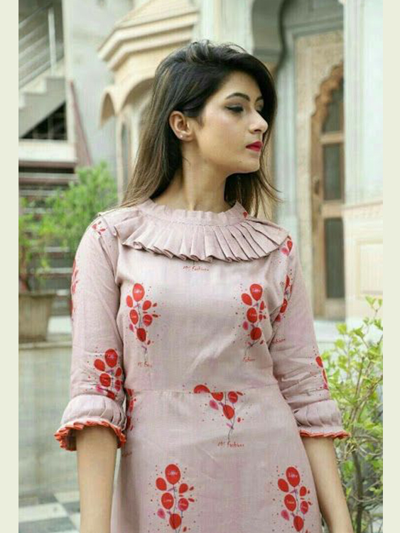 কুচি স্টাইল নেক কুর্তি ডিজাইন