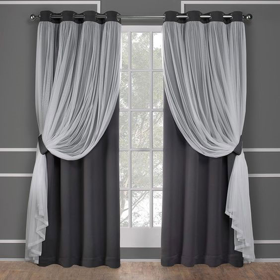Curtain with shear Panel 