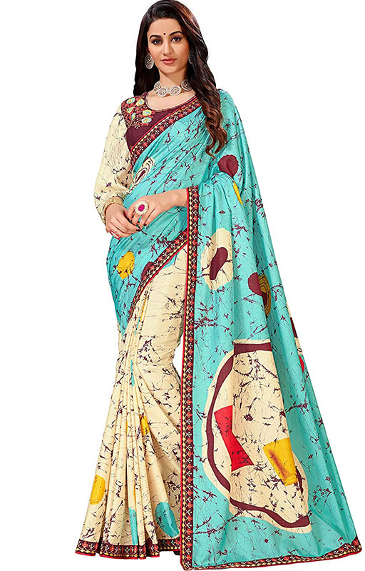 Poly Georgette Saree 