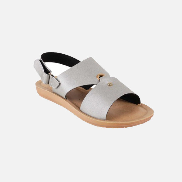 Silver Casual Sandal