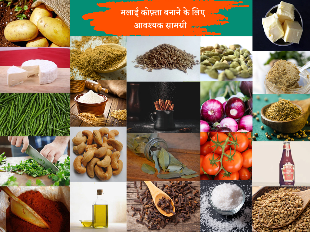 मलाई कोफ़्ता बनाने के लिए आवश्यक सामग्री 