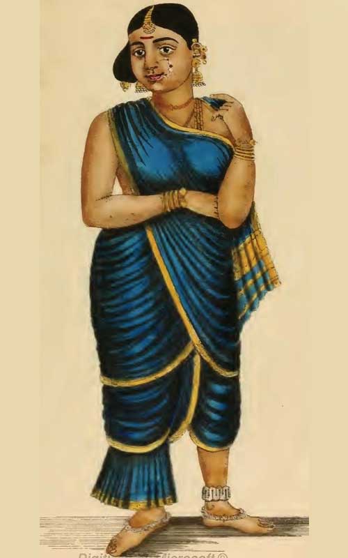 ঐতিহ্যবাহী বাঙালি মহিলারা সেই সময় কিন্তু ব্লাউজ বা কোনও অন্তর্বাস পরিধান করতেন না