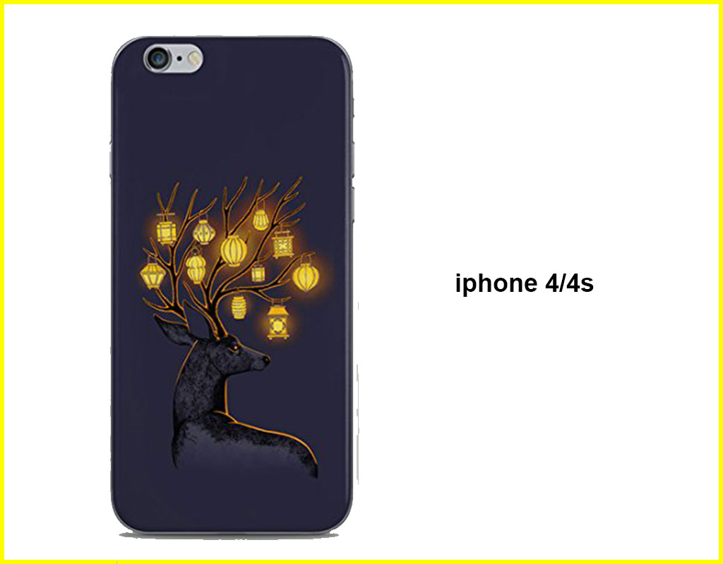 Lamp Deer Mobile Back Cover(iphone 4/4s)