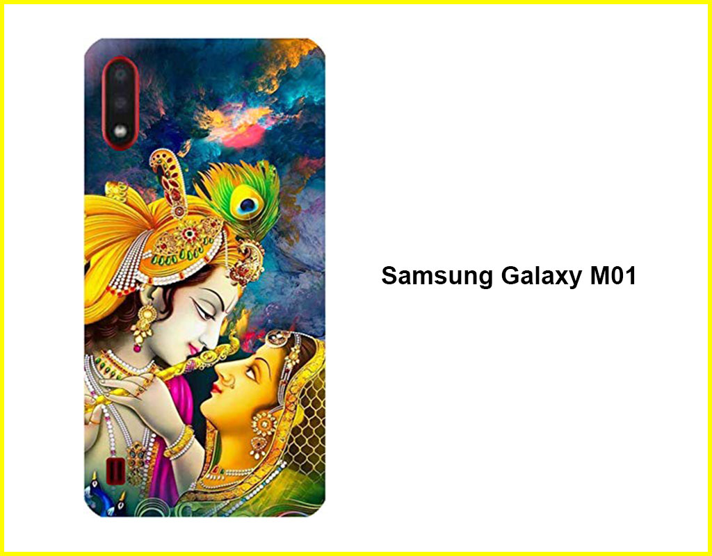 Radha Krisna Mobile Back Cover (Samsung Galaxy M01)