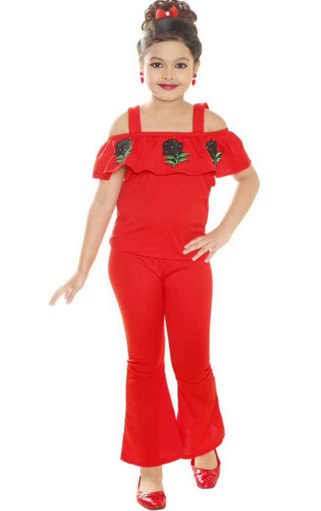 Red Jumpsuit for girls kids