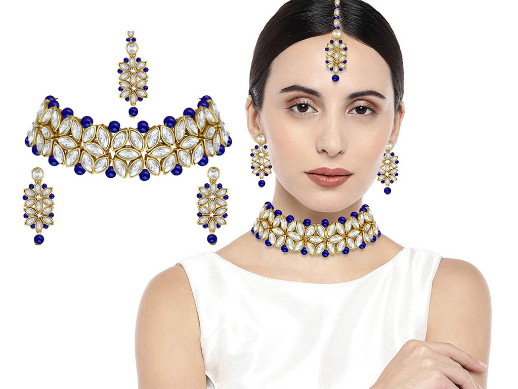 Traditional Gold Plated Kundan Bridal Jewellery Set