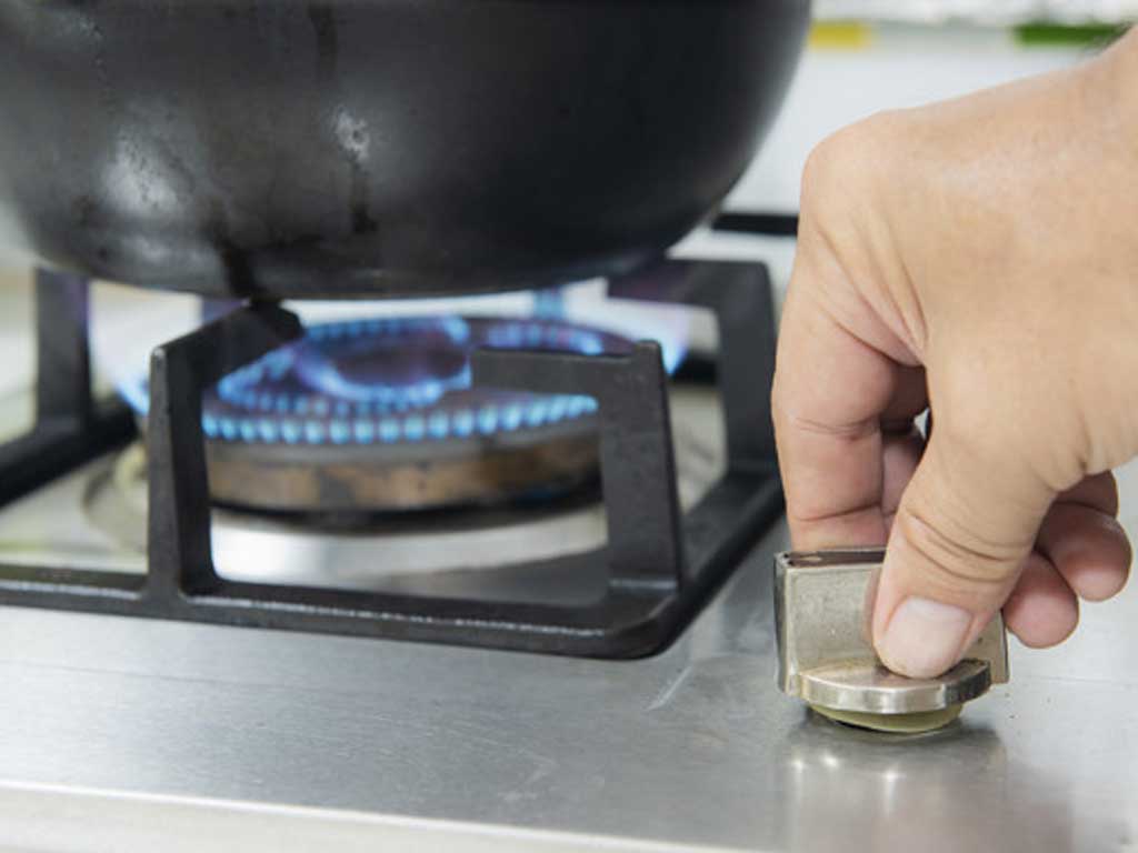 Turning On Gas Stove