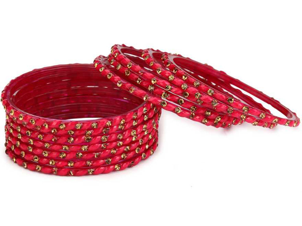 Glass Beads Crystal Bangles